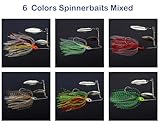 Spinnerbait Fishing Lures Hard Metal Lures kit Jig Spinner Baits for Freshwater Saltwater Fishing (12)