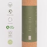 Ananday Premium Cork Yoga Mat - Sustainable, Non-Toxic & PVC-Free, Non-Slip, Perfect for Hot Yoga, Pilates & Exercise - Cushioned for Superior Comfort & Support