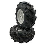 Hoosier Wheel 13x5.00-6 Tractor Tire and Rim - 1" Axle - Set of 2