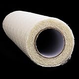 HOMYHOME lace roll 12 in 73Ft lace Fabric for Wedding lace Table Runners Ivory White Chair sash Bow DIY Wedding Party Art Craft Decor