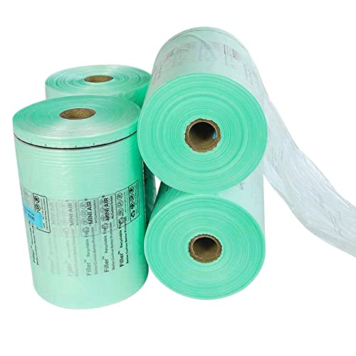 MINI AIR EASI 4 PACK 5248 FT For Mini Air EASI Generation 2 Grey Color Mashine Use ONLY Air Cushion Film 8"x4", 4000Pcs 1312FT Air Bag Per Roll, Inflatable Packaging Air Pillow Bag
