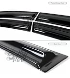 Syon Auto FITS 2013-2017 Honda Accord JDM 3D Wavy Mugen Style Window Visor RAIN Guard Vent