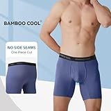 BAMBOO COOL Men's Ultra ComfortSoft Underwear, Moisture Wicking & Breathable No Ride Up Boxer Briefs with Fly, Multipack