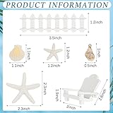 Qunclay 27 Pcs Beach Chair Cake Topper Decorations Adirondack Chair Cake Topper Wedding Mini Pool Beach Theme Decorations Summer Mini Doll Furniture for Dollhouse Engagement Anniversary