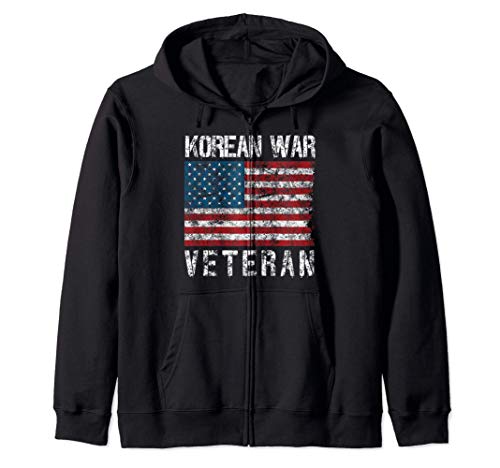 Vintage Korean War Veteran Zip Hoodie