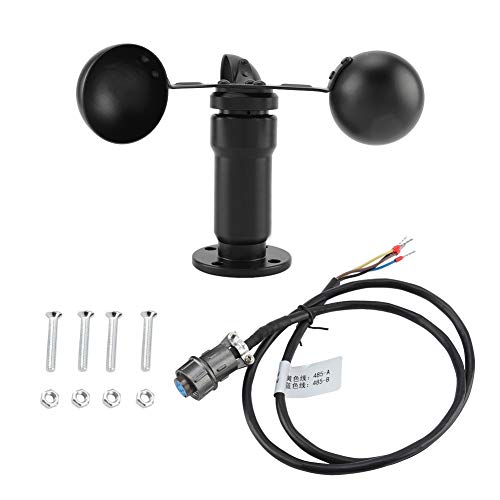 Yosoo Wind Sensor Trans, 0-5V Aluminum Alloy Tempo Sensor Anemometer for Weather Station, Three Cups Measuring Detector