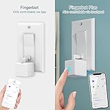 MOES Smart Fingerbot 2packs with Tuya Bluetooth Hub and Accessory kit, Smart Switch Button Pusher Adds Finger Touch Control, Compatible with Alexa, Google Home, Timing and Remote Control Finger Bot