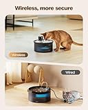 Wireless Cat Water Fountain Cordless: Battery Operated Cat Fountain - 108oz/3.2L Automatic Pet Water Dispenser Rechargeable Drinking Fountains for Cats Indoor with Motion Sensor Multiple Cats and Dogs