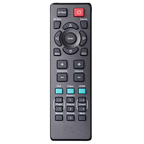 INTECHING HW-Navigator-5 Projector Remote Control for InFocus IN134, IN134ST, IN136, IN136ST, IN138HD, IN138HDST, IN2134, IN2136, IN2138HD, IN119HDG, INL3148HD, INL3149WU, SP1081HD, SP2080HD