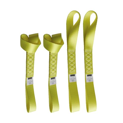 Yuoneiy Soft Loop Tie Down Straps (4PK) Heavy Duty Motorcycle Tie Down Straps Loop Straps 1.5” x 18” x 10,000 LBS for ATV, UTV Trailer