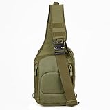 WOLF TACTICAL EDC Sling Bag - Concealed Carry Shoulder Bag for Range, Travel, Hiking, Outdoor Sports (Green)