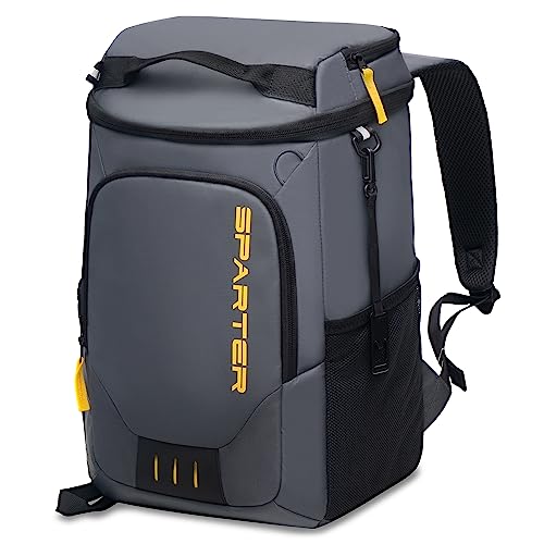 SPARTER Backpack Cooler Insulated Leak Proof 30 Cans, Waterproof Lightweight Insulated Backpack Ice Chest, Portable Soft Cooler Bag for Beach Travel Camping Lunch