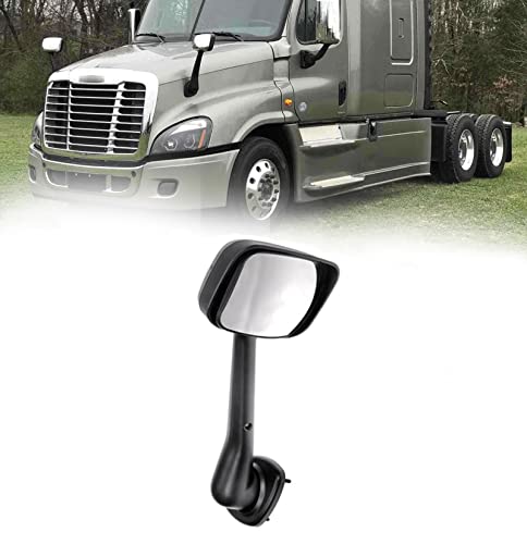 TORQUE Chrome Hood Mirror Replacement for 2008-2017 Freightliner Cascadia Semi Trucks with Mounting Bolt Driver Left Side LHD (TR036-L)