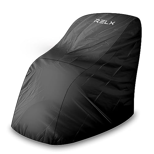 RELX Massage Chair Cover, Full Body Shiatsu Massage Chair Cover with Drawstring, Waterproof & Dustproof Cover, Removable Shield, Storage, Machine Washable (Grey)