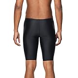 Speedo mens Swimsuit Jammer Powerflex Eco Solid Adult Short, New Black, 30 US