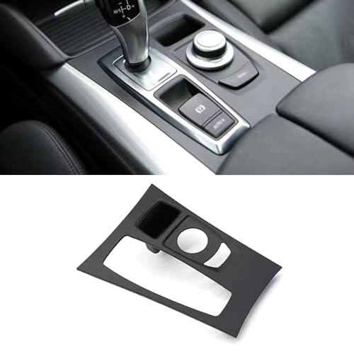 Goodithy Compatible with BMW X5 E70/X6 E71 E72, Center Console Gear Shift Trim Cover, Interior Console Gear Shifter Panel Frame Replacement 2007 2008 2009 51166954947 51169164485 (Model A)