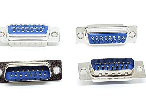 Pc Accessories - Connectors Pro DB15 Male 50 Pcs DA 15P D-Sub 15 Pins Solder Type Connector, 50-Pack