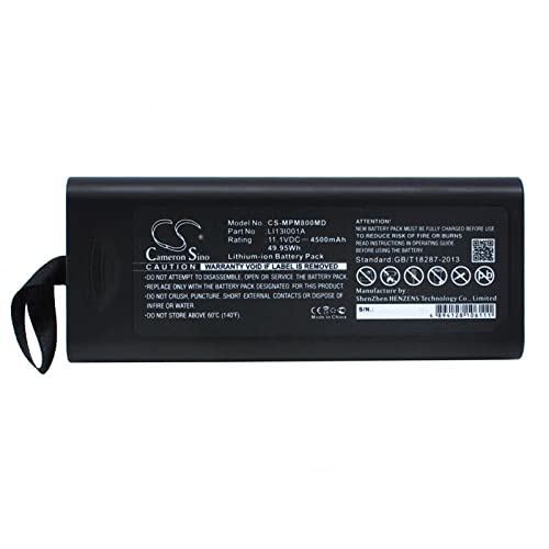 LIONX Battery for Mindray IMEC10 IMEC12 IMEC8 IPM10 IPM12 IPM8 Moniteur VS600 Moniteur VS900 115-018012-00 115-018014-00 LI131001A Li31001A 4500mAh / 49.95Wh