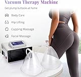 Multifunctional Vacuum Therapy Machine Kit - Vacuum Cupping System Scraping Massage Manual Massager with Touch Screen Design, 24 Cups and 3 Roller Heads for Body, Facial, Spa Salon or Home Use