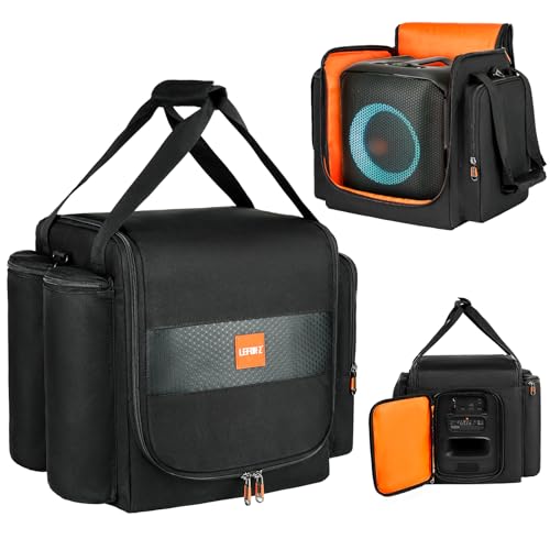 Carrying Case Travel Bag Compatible with JBL Partybox Encore Essential/Essential 2,Portable Speaker Tote fits for Encore with Shoulder Strap & Extra Pockets for Microphone,Charger,Cable,Accessories