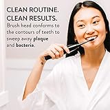 TAO Clean Umma Diamond Sonic Toothbrush Replacement Heads (3-Pack) – Replacement Heads for the TAO Clean Electric Toothbrush and Docking Station, Black