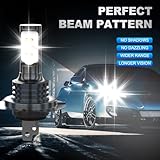 TJJTGBR For Mercedes-Benz ML350 2003-2015 H7 LED Low Beam Bulbs,H7 Motorcycle LED Bulb Super Bright,CSP 3570 Chips,H7 Hi/Lo Bulbs, 500% Brightness 6000K White, H7 Light Bulbs,2-Pack