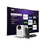 HP CC180 Promo 3in1 Portable HD Smart Video Projector with Roku Express HD /84" Screen
