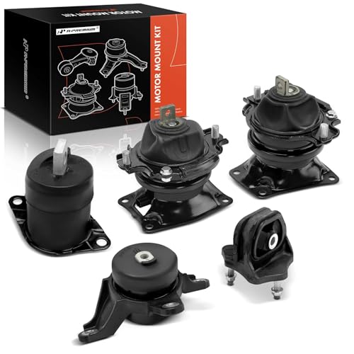 A-Premium 5PCS Engine Motor Mount and Transmission Mount Set Compatible with Honda Accord 2008-2012, Accord Crosstour 2010-2011, Crosstour 2012, 3.5L, Replace# 50820TA1A01, 50870T2FA11