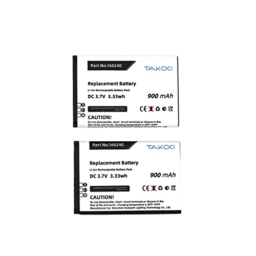 （2-Pack） TAKOCI 160240 Replacement Battery for Steelseries H Wireless Gaming-Headset, 61298RX, Siberia 800, Siberia 840