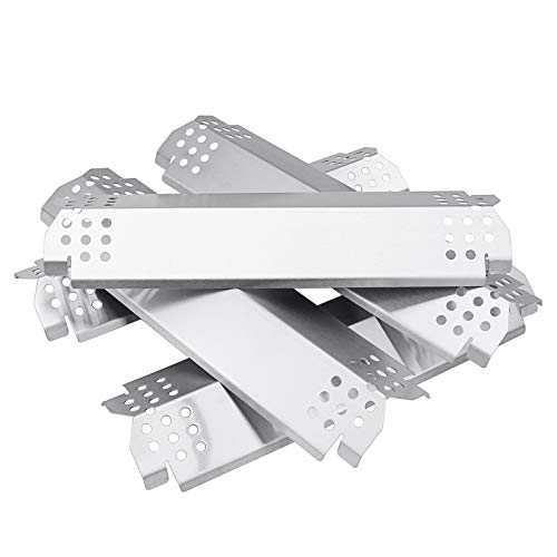 Uniflasy Heat Plates for Home Depot Nexgrill 720-0830H, 5 Burner 720-0888, 720-0896, 720-0888N, 720-0882A, 720-0882S 6 Burner 720-0896B, 720-0898 Gas Grill, Stainless Steel, Replacement Parts, 5 Pack