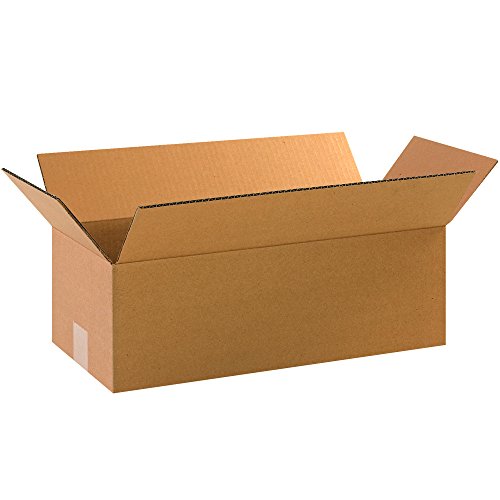 BOX USA 18 x 8 x 6 Corrugated Cardboard Boxes, Long 18"L x 8"W x 6"H, Pack of 25 | Shipping, Packaging, Moving, Storage Box for Home or Business, Strong Wholesale Bulk Boxes