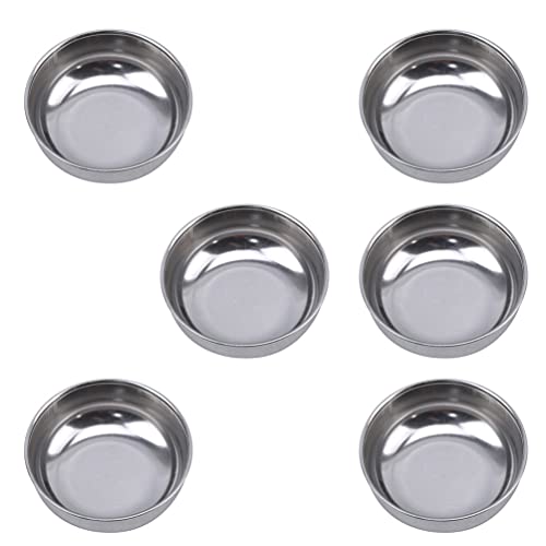 Cabilock 6pcs Stainless Steel Fire Extinguishing Lid for Alcohol Stove Beaker Lightweight Laboratory Tool for Suppression Compact Design for Use