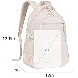 Bluboon Backpacks for School Girls Backpack Kids Bookbag Cute Backpack 8-12 School Supplies (Beige)