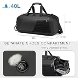 Gym Duffle Bag Waterproof Sports Duffel Bags Travel Weekender Bag for Men Women Overnight Bag with Shoes Compartment