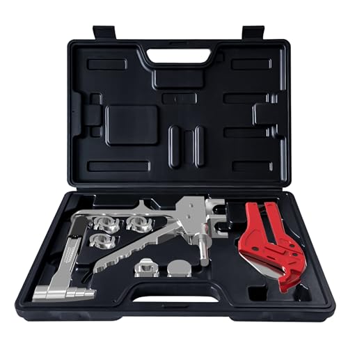 Floor Heating Pipe Sliding Fastener Clamp Pliers Kit, PEX Pipe Cutter, Expander, Plugs, and Fittings – Professional Tools for PEX Pipe Installation and Heating System Maintenance