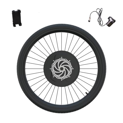 IMORTOR 3 Electric Bike Conversion Kit with Battery, Easy Installation, Motorized 26 inch Front Wheel, 25 Miles Speed, Rechargeable & Removable Battery