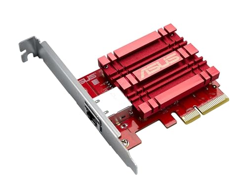 ASUS XG-C100C 10G Network Adapter PCI-E x4 Card with Single RJ-45 Port and Built-in QoS for use with Windows 10/8.1/8/7 and Linux Kernel 4.4/4.2/3.6/3.2 (XG-C100C)