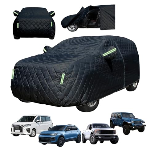 Hail Protector Truck Cover Compatible with Por-Che Cayenne 2003-2006, Car Cover for Hail Protection Latest 5-Layers Thickened PH Cotton, Wind, Rain and Hailproof with Door Zipper-n763