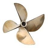 Mxfans 4 Leaves Dia 67mm P1.7 RC Boat Aluminum Alloy Propeller with 1/4" Shaft