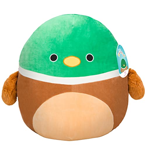 Squishmallows Original 16-Inch Large Avery The Mallard - Official Jazwares Pillow Plush - Collectible Soft & Squishy Duck Stuffed Animal Toy - Add to Your Squad - Gift for Kids, Girls & Boys
