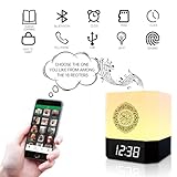 Generic Quran Speaker,Night Lights Bluetooth Speaker,Multi-Color Changing Bedside Lamp,Alarm Clock,with Remote & APP Contro,MP3 Player, Wireless Speaker with Lights(SQ303)