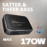 Pioneer TS-WX140DA 8” x 5-1/4” Compact Active Subwoofer with Built in Amplifier, 170 Watts Max Power, EV Optimized Sub, 3 Listening Modes - Deep, Dynamic and Natural for Enhanced Car Audio