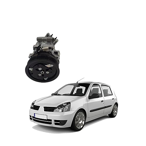 Air Conditioning Compressor Compatible With Renault Clio 2 1998 1999 2000 2001 2002 2003 2004 ~ Automotive AC Conditioner Compressor