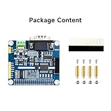 Waveshare Isolated RS485 RS232 Expansion HAT, Compatible with Raspberry Pi 5/4B/3B/Zero/Zero W/Zero 2W/Pico/Pico W/Pico WH, SPI Control, Onboard Protection Circuits