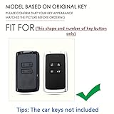 SANRILY Silicone+Zinc Alloy Luminous Key Fob Cover Case Fit for Renault Koleos Kadjar Scenic Megane Twingo Duster Iconic 2024 Keyless Key Holder with Keychain Silver