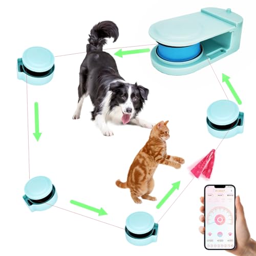 DC-1 Dog Toys for Large Dogs，Lure Coursing Machine,Dog Chase Toy Motorized Line，Dog Agility Course Backyard Set，Dog Toys