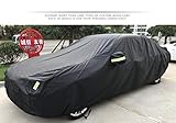 HFFTLH XJ, XF, XK, XE, F PACE, I PACE, E PACE, F Type Compatible with car Cover Jaguar Sunscreen/dust/Waterproof car Cover for All Jaguar Models,Black,XF