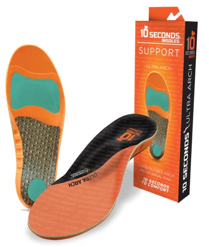 3810 Ultra Arch Support – Foam Cushion Insoles for Men & Women w/Metatarsal Pad, Plantar Fasciitis Relief, Morton's Neuroma Metatarsalgia Orthotics, Heavy Impact Shoe Insert (M 11, W 13)