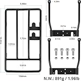 Lveofielygi Rear Shelf Compatible with Xiaomi M365 1S Pro Pro2 MI3 Lite Electric Scooter, Cargo Rack Accessories Thickened Steel Parts Designed for Heavy Loads