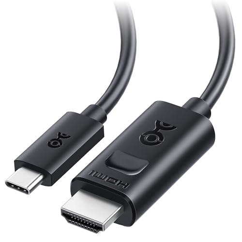 Cable Matters USB C to HDMI 2.1 Cable - 6ft, Support 4K@240Hz and 8K@60Hz, HDR - Thunderbolt 4, Thunderbolt 5, USB 4 Compatible with MacBook Pro, XPS, ThinkPad - Max Resolution on macOS is 4K 60Hz